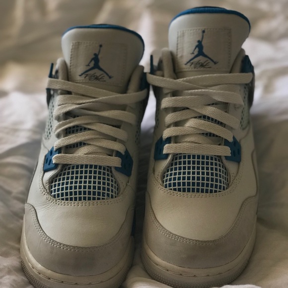MILITARY BLUE 4 JORDANS - Picture 6 of 6